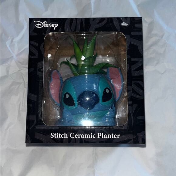 Disney Other - NIB Disney's Stitch Faux Succulent ceramic Planter-Lilo & Stitch planter NEW